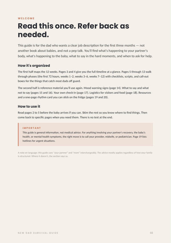 New Dad Survival Guide — The Postpartum Edition page 2