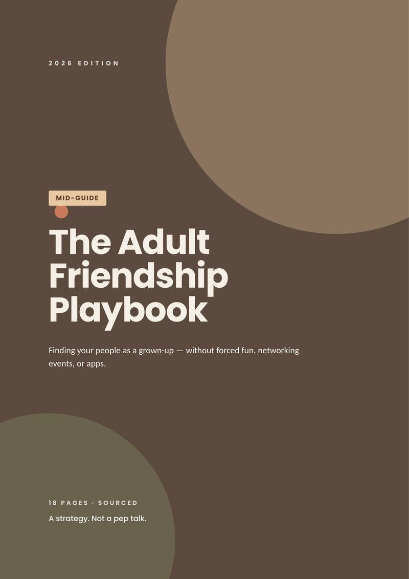 The Adult Friendship Playbook cover