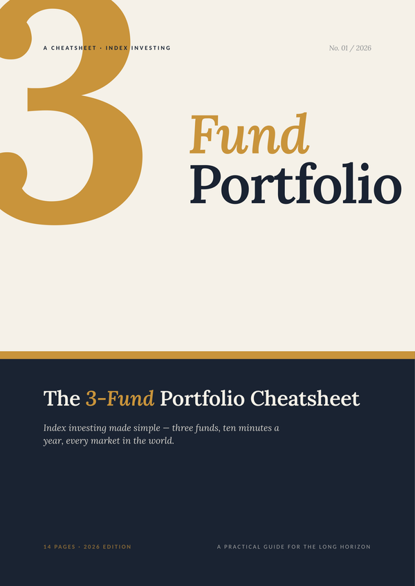 The 3-Fund Portfolio Cheatsheet: Index Investing Made Simple