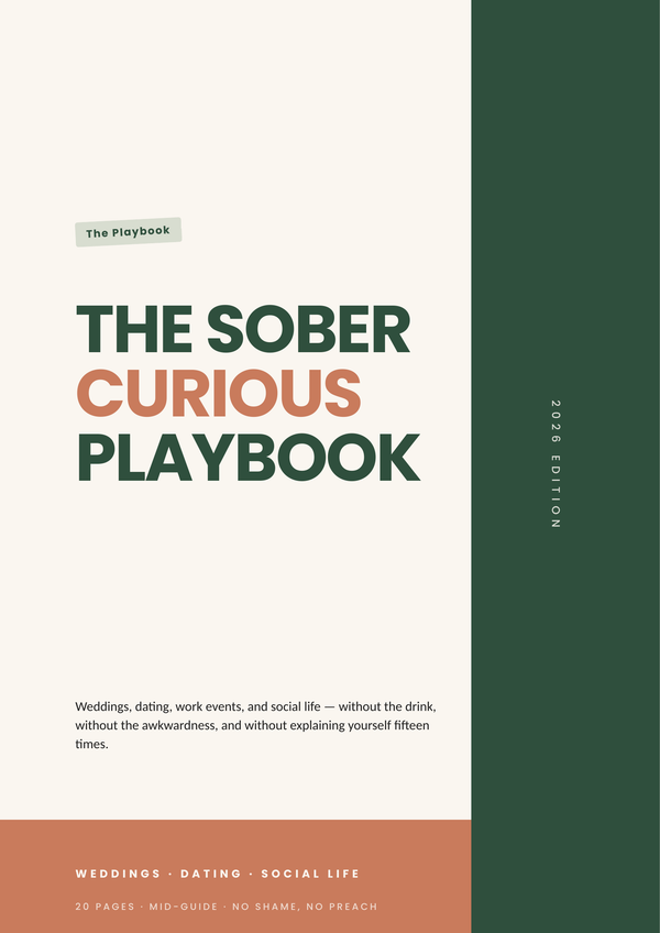 The Sober Curious Playbook: Weddings, Dating & Social Life Without the Drink — cover