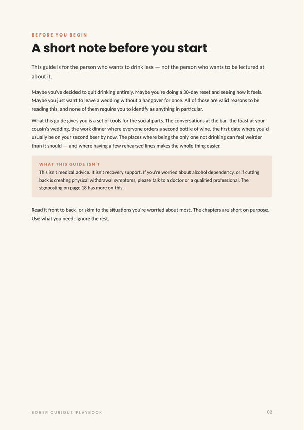 The Sober Curious Playbook: Weddings, Dating & Social Life Without the Drink page 2