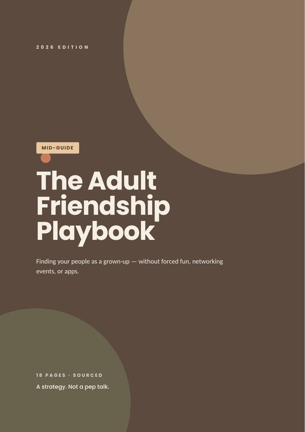 The Adult Friendship Playbook page 1