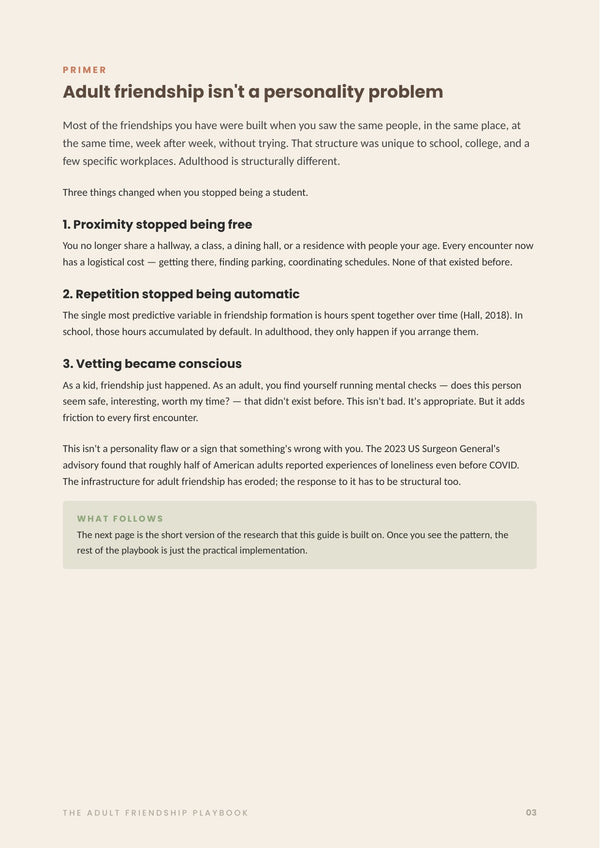 The Adult Friendship Playbook page 3