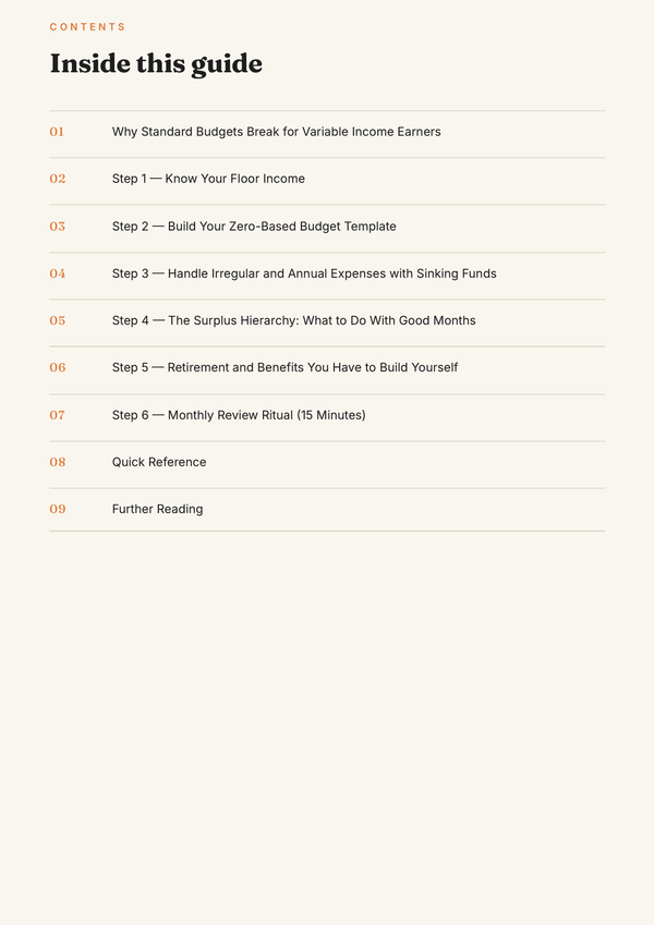 Zero-Based Budgeting for Freelancers & Gig Workers page 2